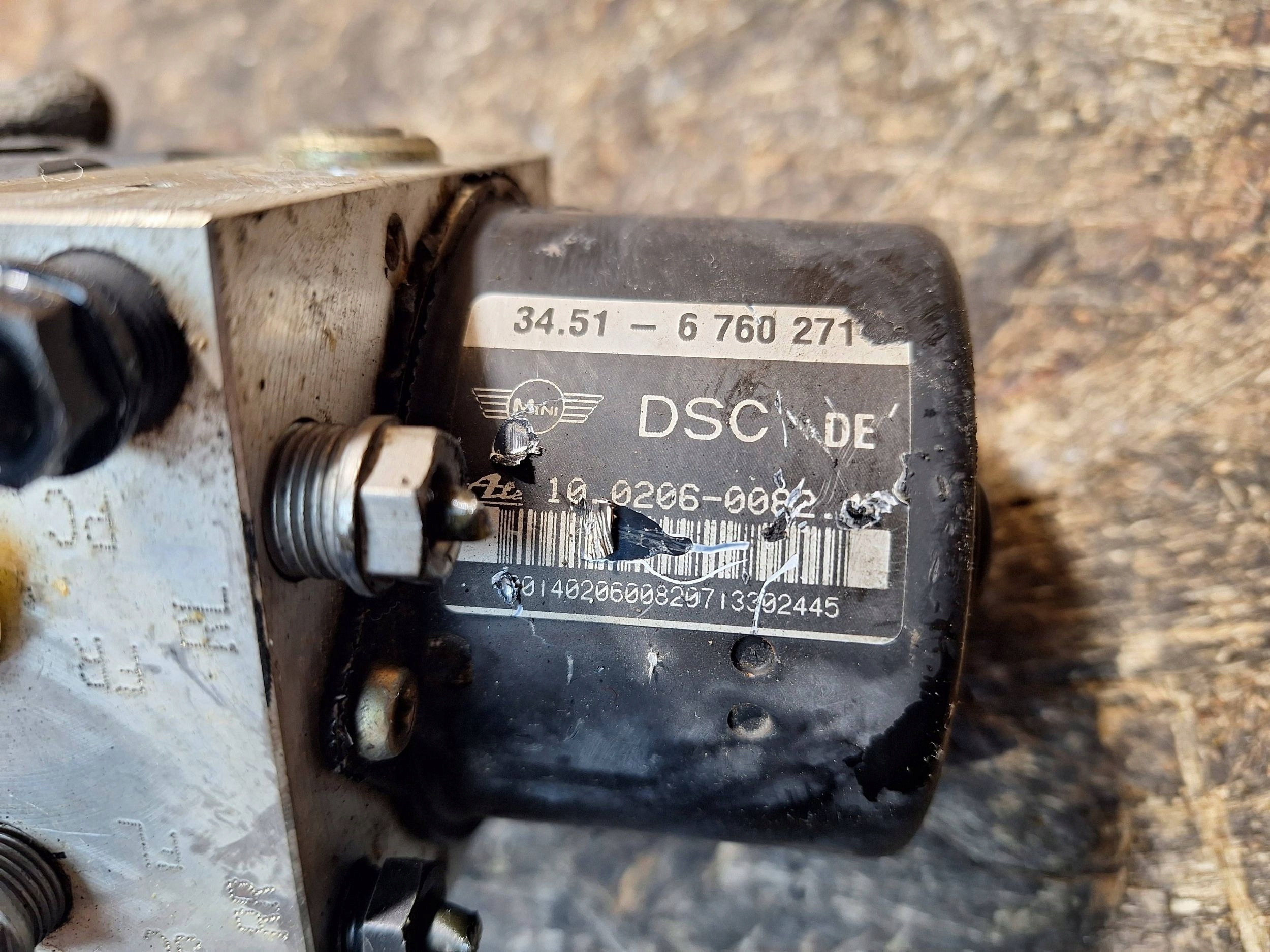 pump control unit ABS 6760272 6760271 10.0960-0865.3 MINI COOPER R50 R52 R53