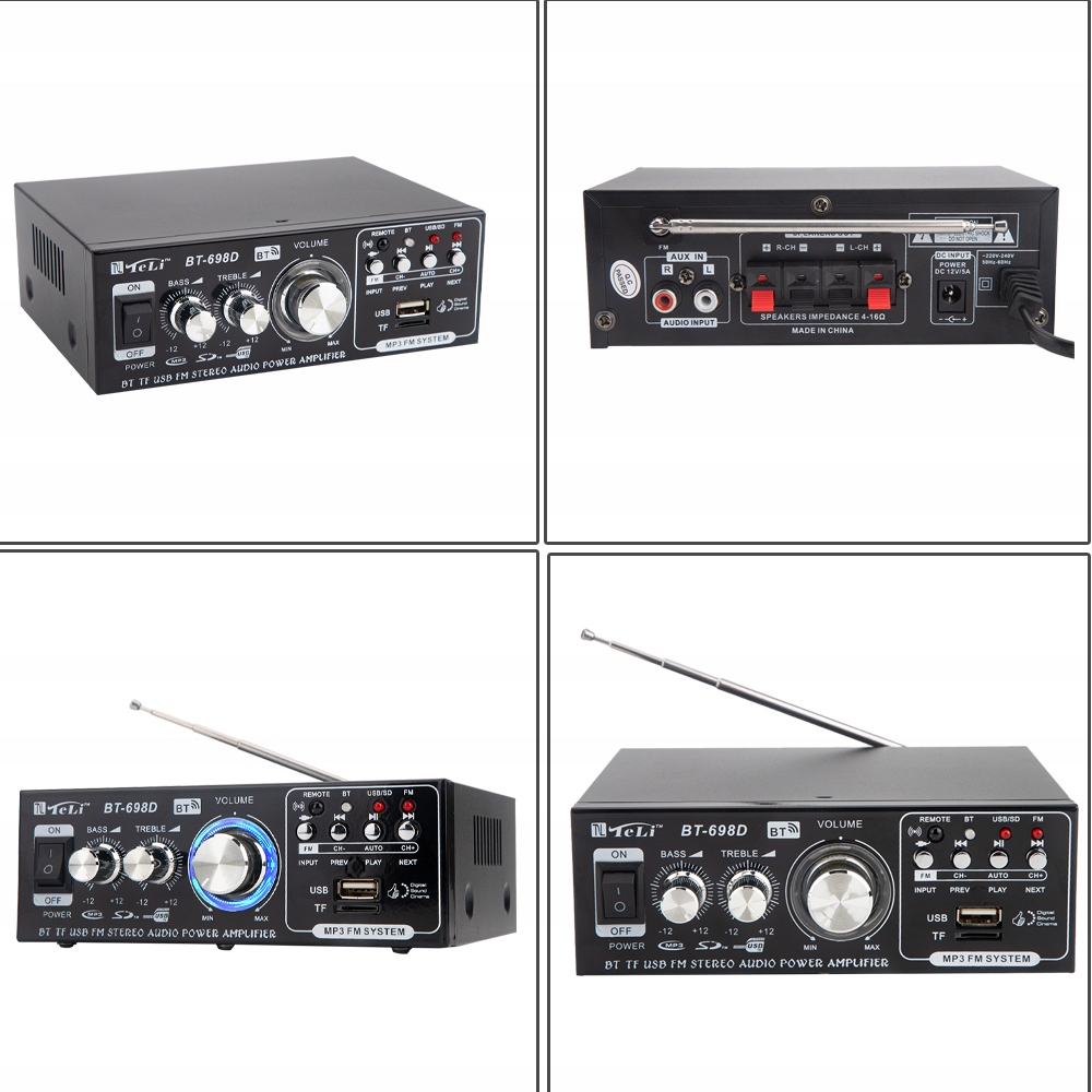 RADIO FM SAMOCHODOWE HIFI CYFROWY AUDIO AMPLITUNER WZMACNIACZ STEREO Model AMPLITUNER