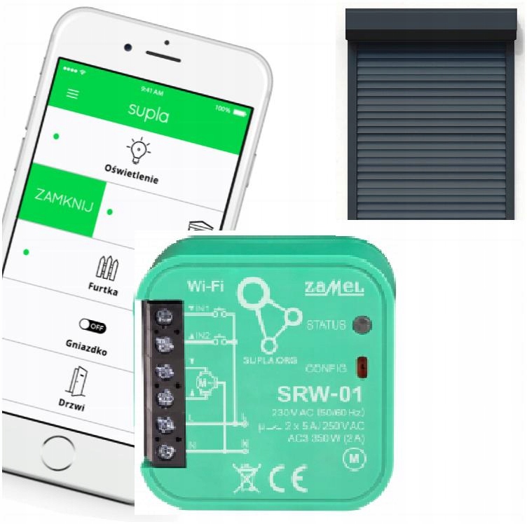 

Zamel Sterownik Rolet Supla Dopuszkowy Srw Wi-Fi