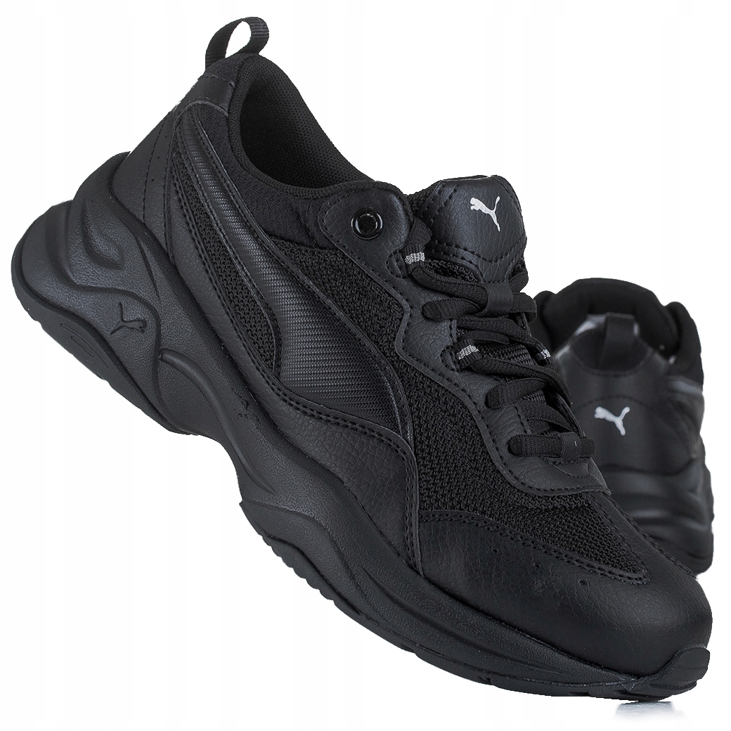 Puma Cilia Černé Sportovní Boty Se Síťkou A Šněrováním 36 6AB