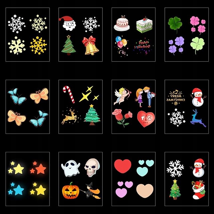 LAMPA PROJEKCYJNA PROJEKTOR RZUTNIK LED MIRIC ML-1 12 WZORÓW NA ŚWIĘTA Stan opakowania oryginalne