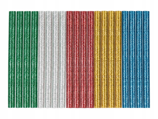 20 brokatowe wkłady 7mm klej pistoletu na gorąco