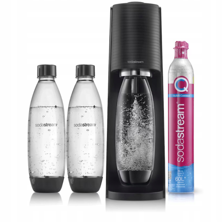 Výrobník Sody Sodastream Terra Black 1 bombička a 2 lahve