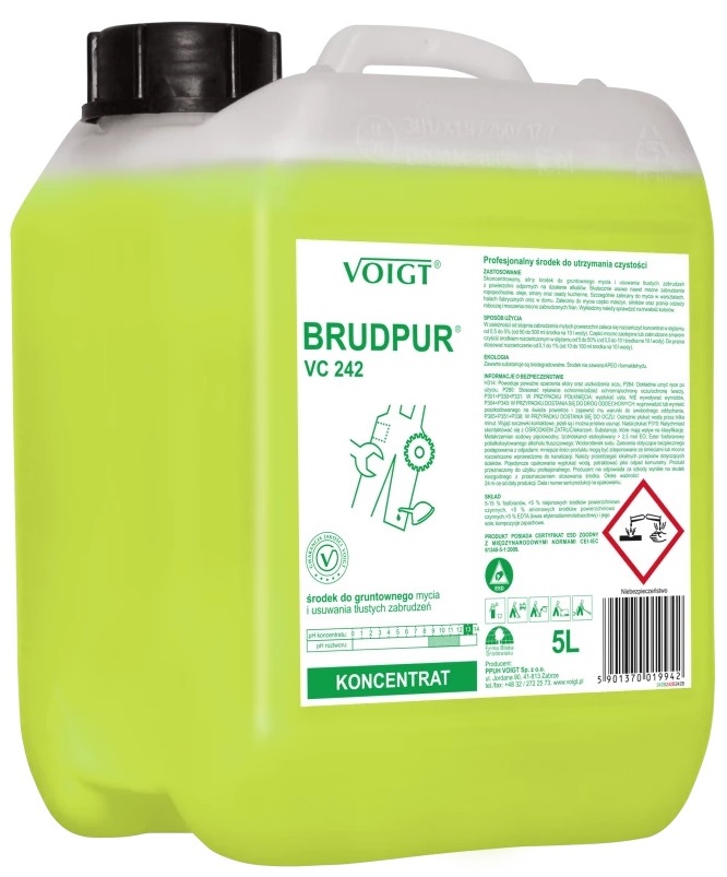 Voigt Brudpur VC 242 na tłusty brud olej smar kanister 5 litrów