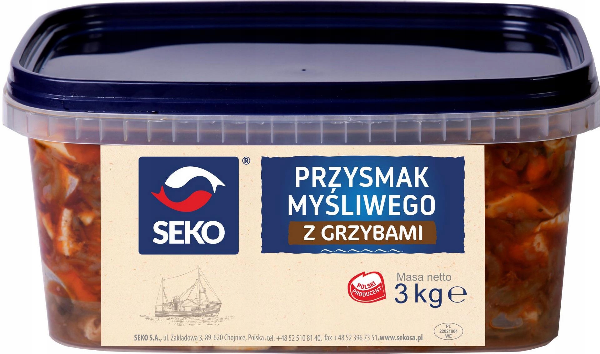 Śledziowy Przysmak Myśliwego Z Grzybami 3KG Seko
