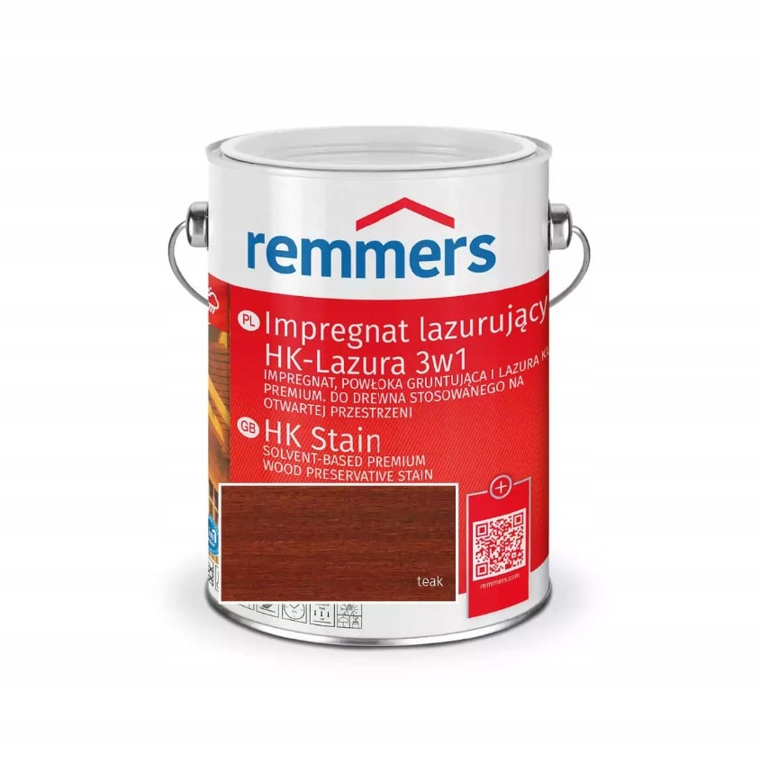 Remmers Hk Lasur impregnat lazurujący 10,0l kolor teak