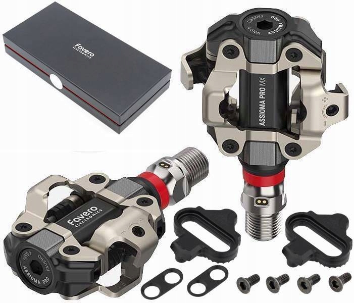 Cyklistické pedály Favero Assioma Pro MX-2 s měřením výkonu a kadencí bloků