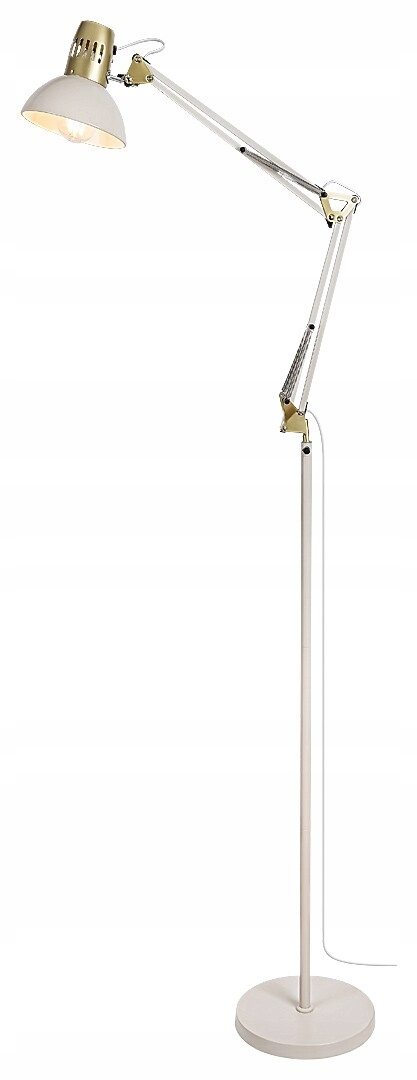 Stojacia podlahová lampa regulovateľná krémová zlatá industriálna 171 cm Rabalux