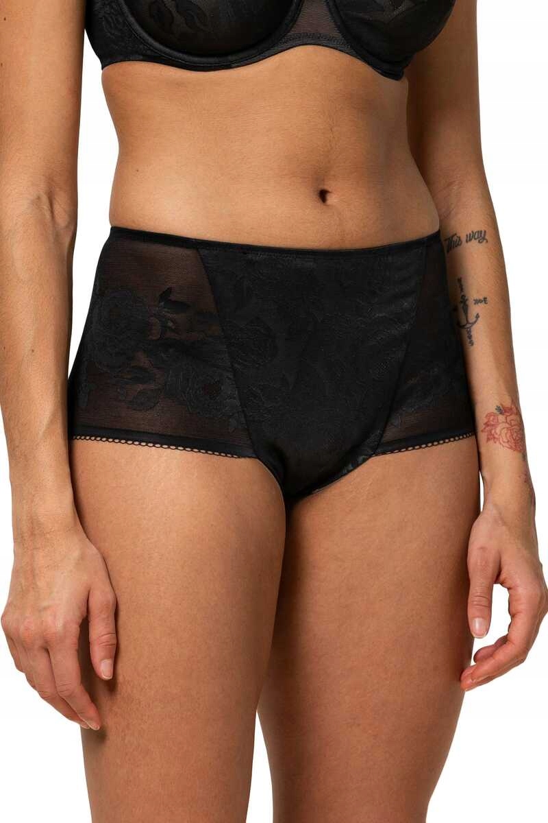 Triumph Kalhotky Wild Rose maxi černé XL
