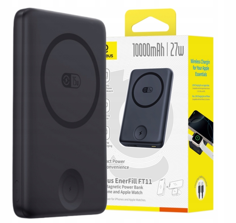 Baseus EnerFill FT11 Magnetic 10000mAh 27W Czarny