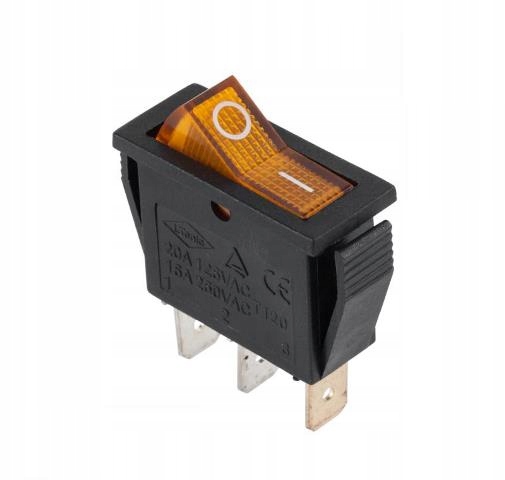 

Przełącznik podświetlany 230V IRS-101-1B żółty