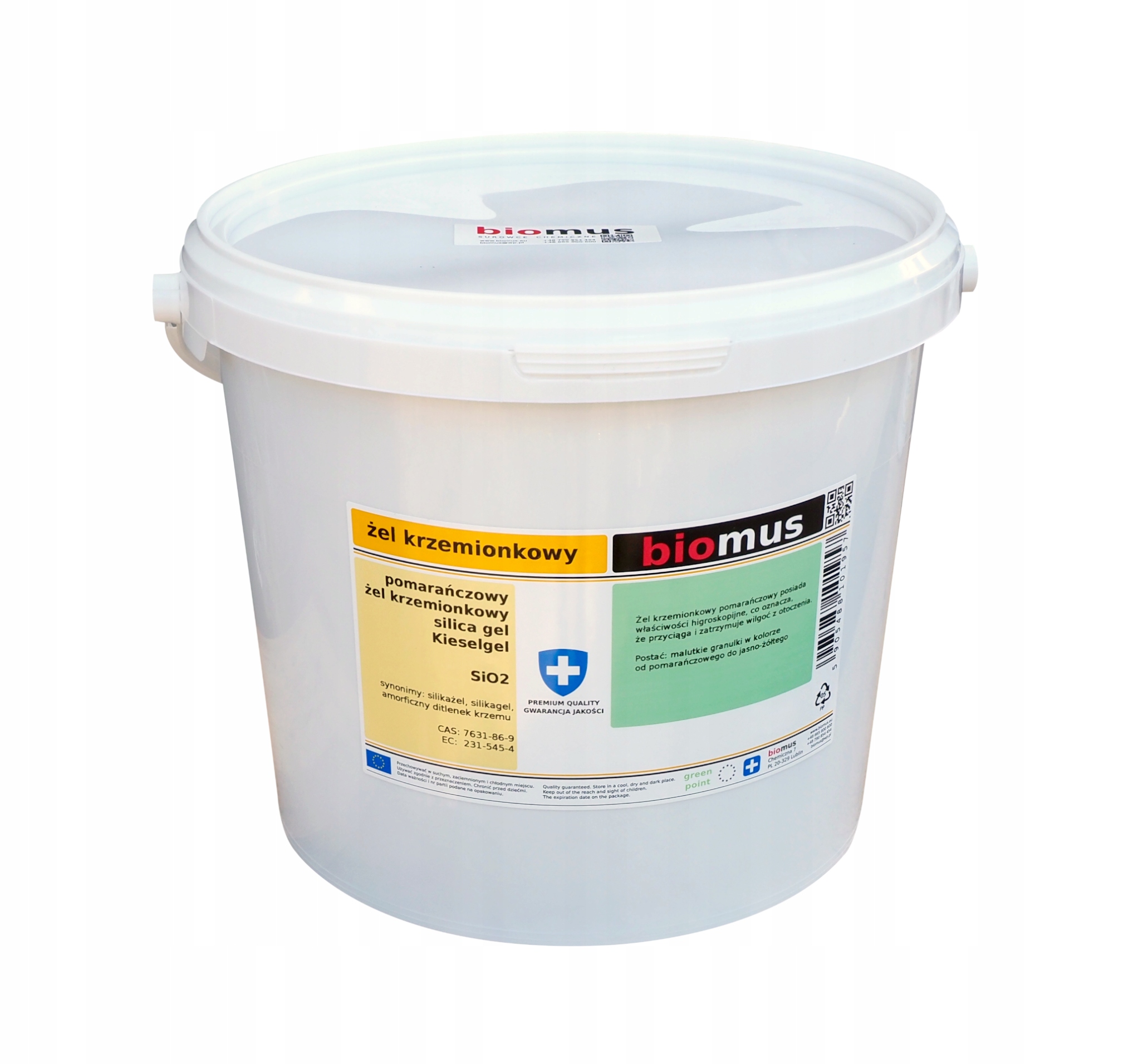 Biomus Silikagél Silica Pomarančový 5 L Druh: Čistý