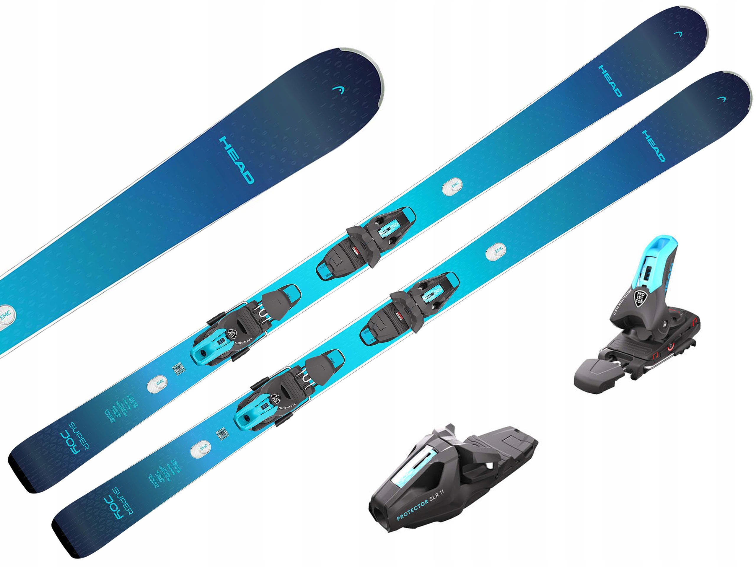 Narty damskie Head e-super Joy Sw Protector Slr 11 Gw 158cm