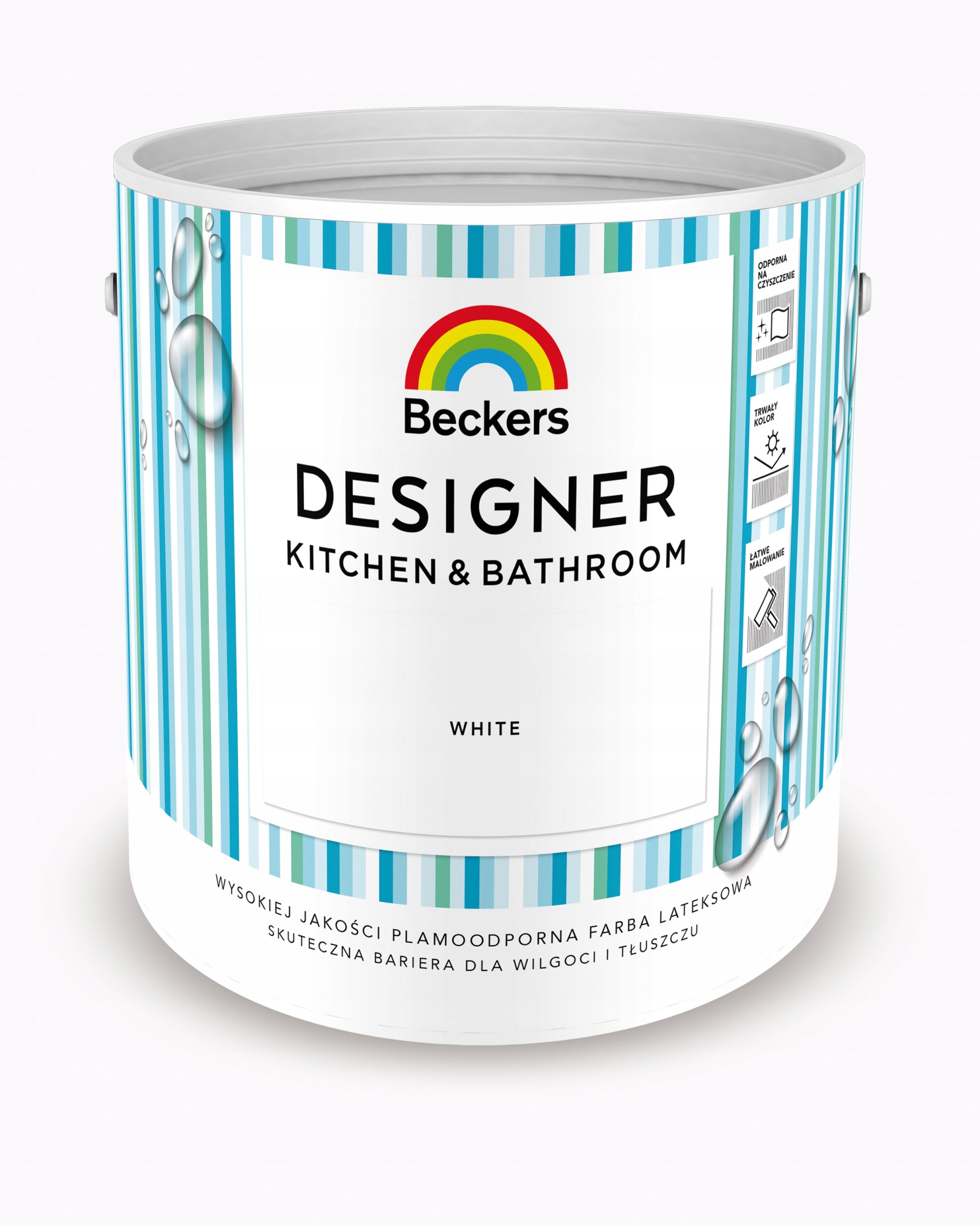 Beckers Kitchen&Bathroom Farba do kuchni i łazienki White 2,5L
