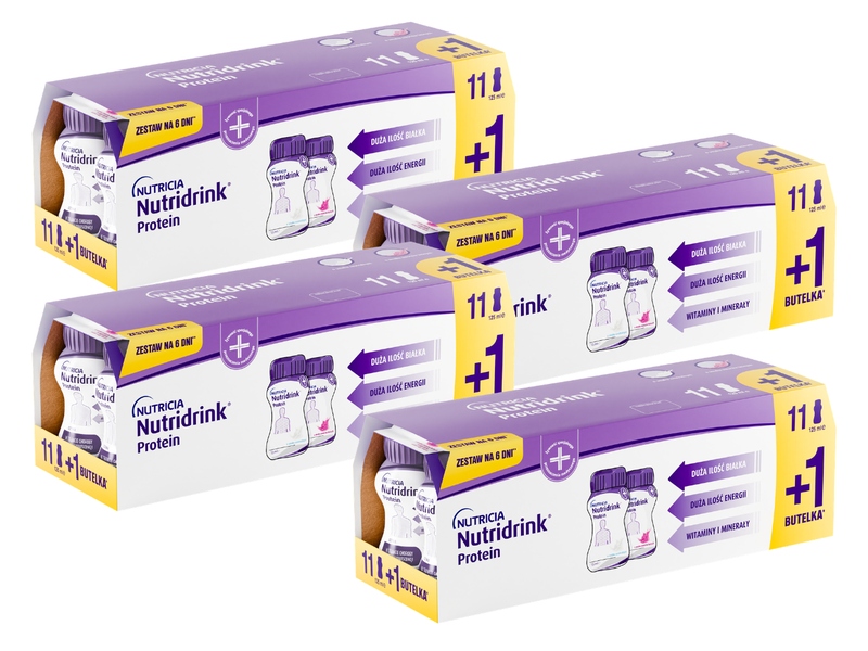 Nutridrink Protein 8 sztuk owoce leśne 4 sztuki neutralny 4 opakowania
