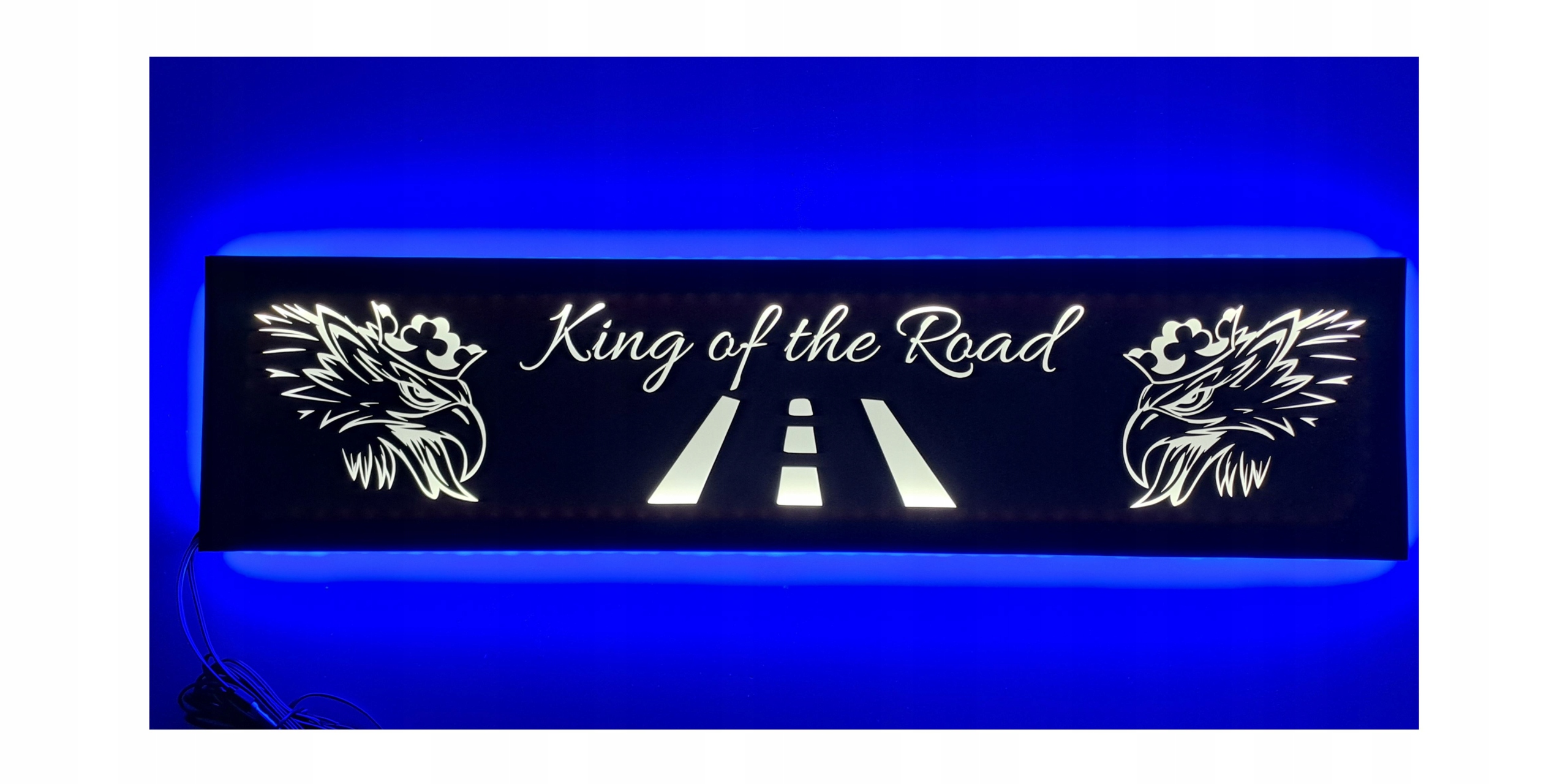 Led tabuľa King of the Road nad posteľ s podsvietením kabíny Tir Lkw