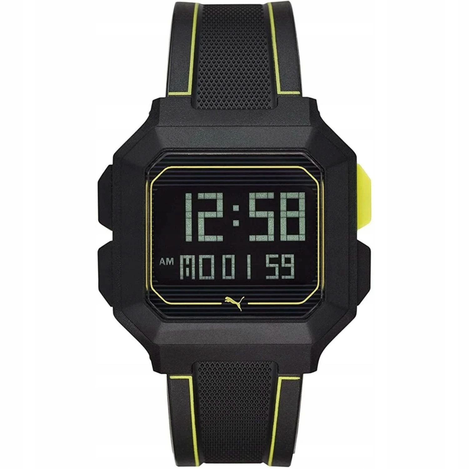 Pánské hodinky sportovní hodinky Puma Remix P5024 quartz digitální černé