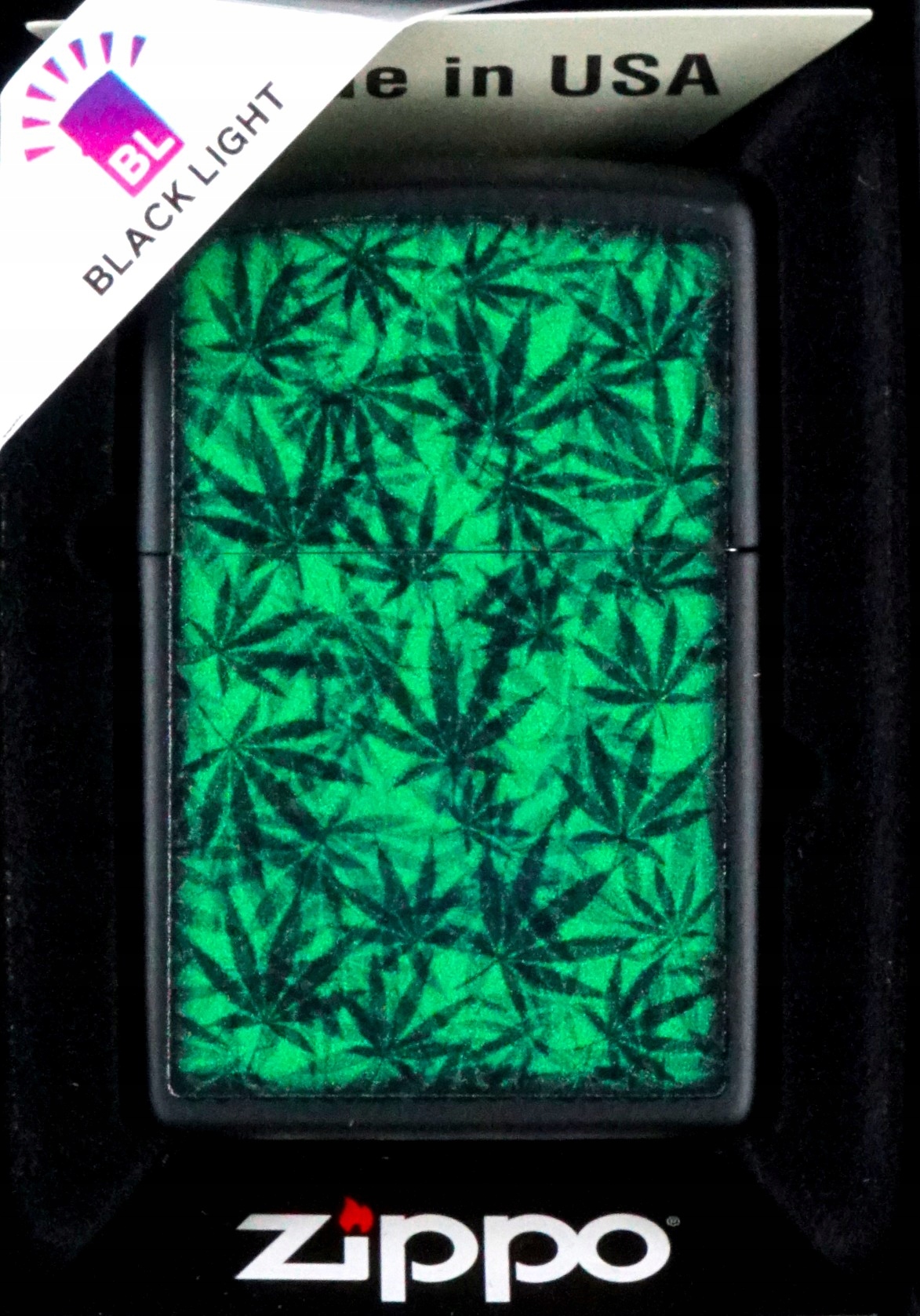 Zapalovač Zippo Cannabis Design 2 Větruodolný benzínový