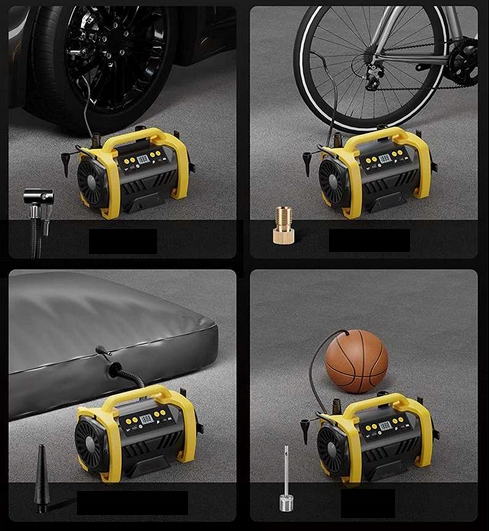 KOMPRESOR SAMOCHODOWY 12V 230V SPRĘŻARKA PRZENOŚNA BEZOLEJOWY POMPKA ZESTAW Marka Agog