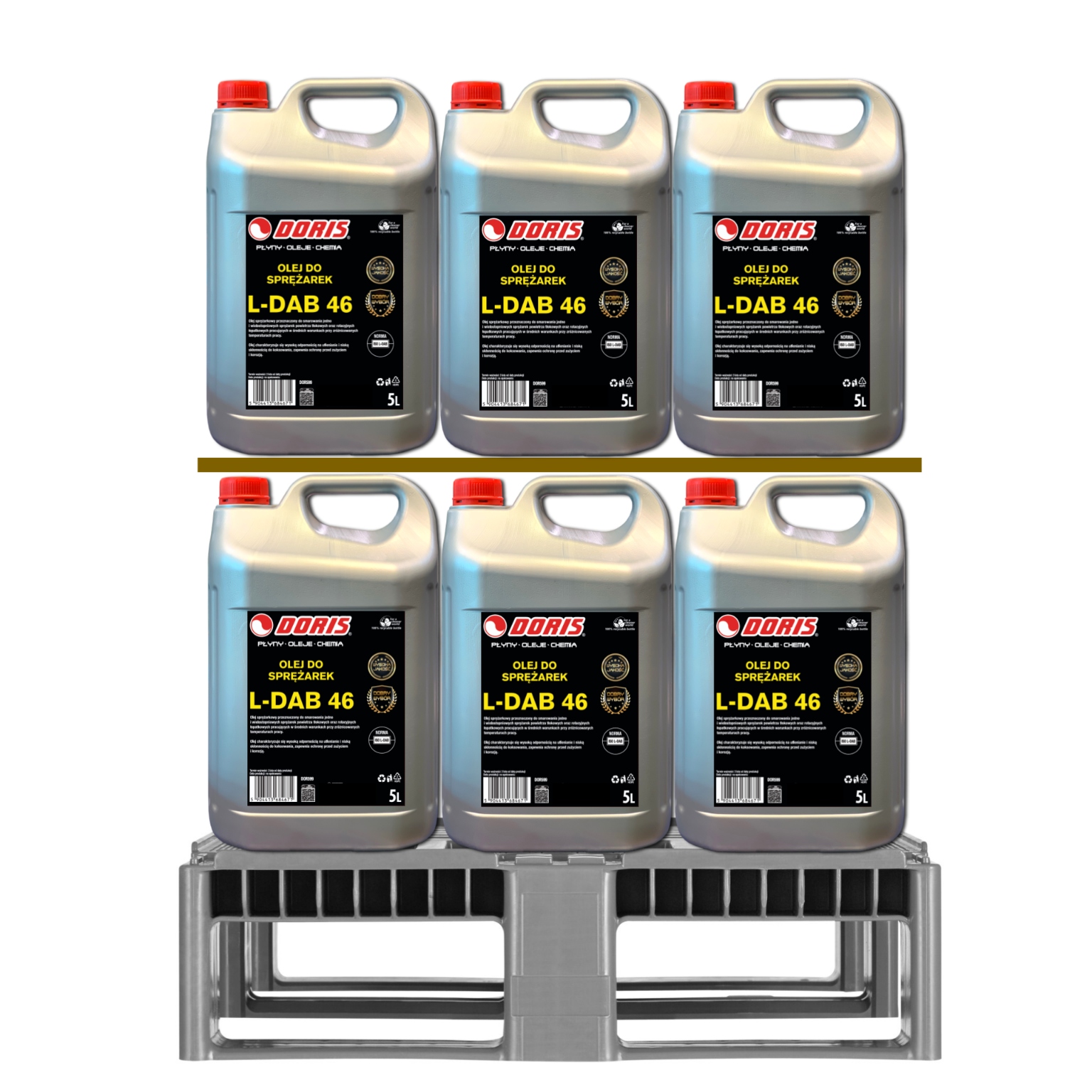 Doris Kompresorový olej L-dab 46 200L Sada 40ks x 5L