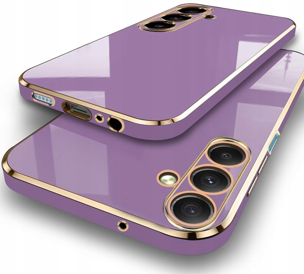 Etui Glamour Gold Case do Samsung Galaxy A15 5G M15 5G +szkło Hartowane