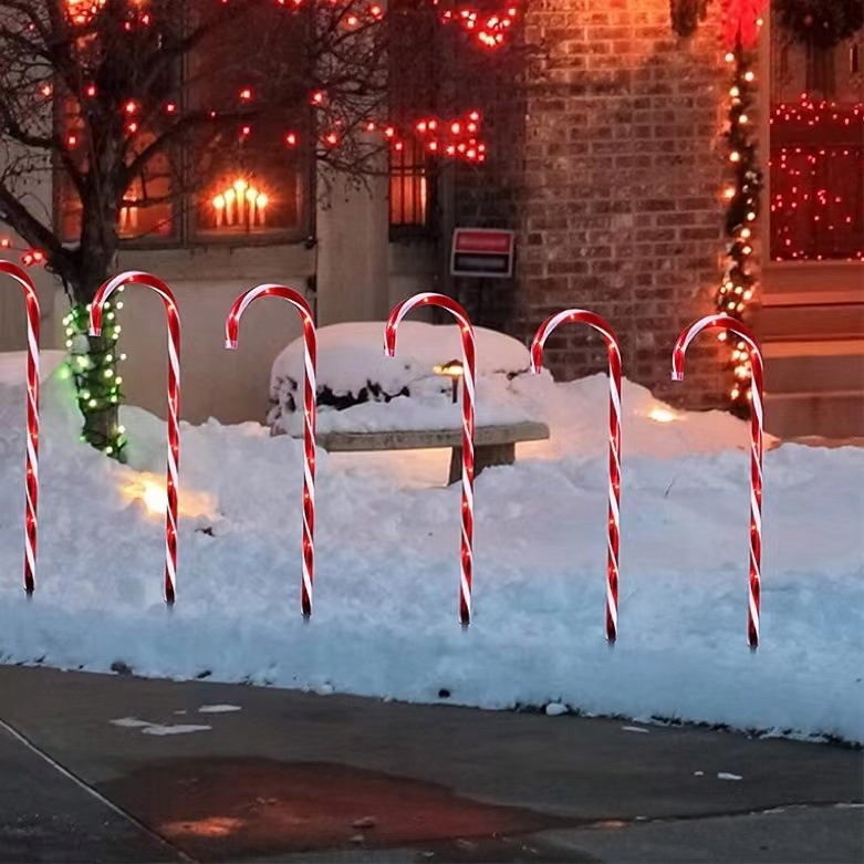 LAMPKI LED LASKI MIKOŁAJA CUKIERKI OZDOBA OGRODU GIRLANDA Marka bez marki