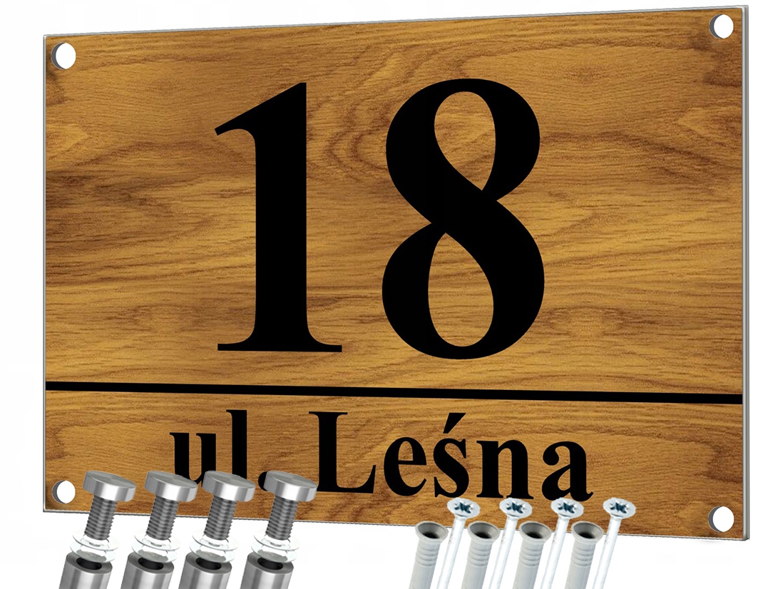 

Tabliczka Adresowa Numer Domu 32x21 Ulica Dystanse