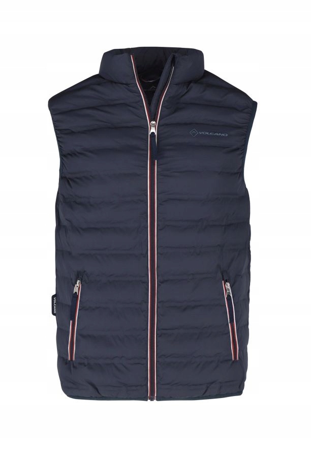 Pánská Prošívaná Mikina Se Stojáčkem, Tmavě Modrá Volcano V-anim L