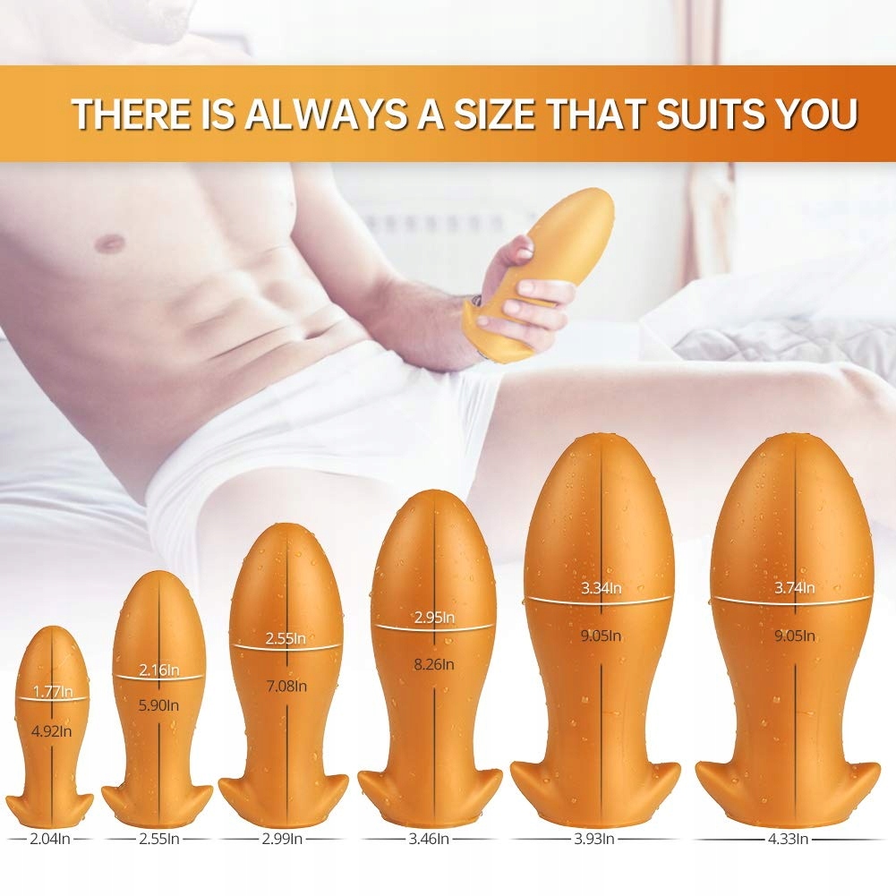 ROLUCK Analny Plug Dla Początkujących Silikonowy Dildo Masażer Prostaty — miniatura 6