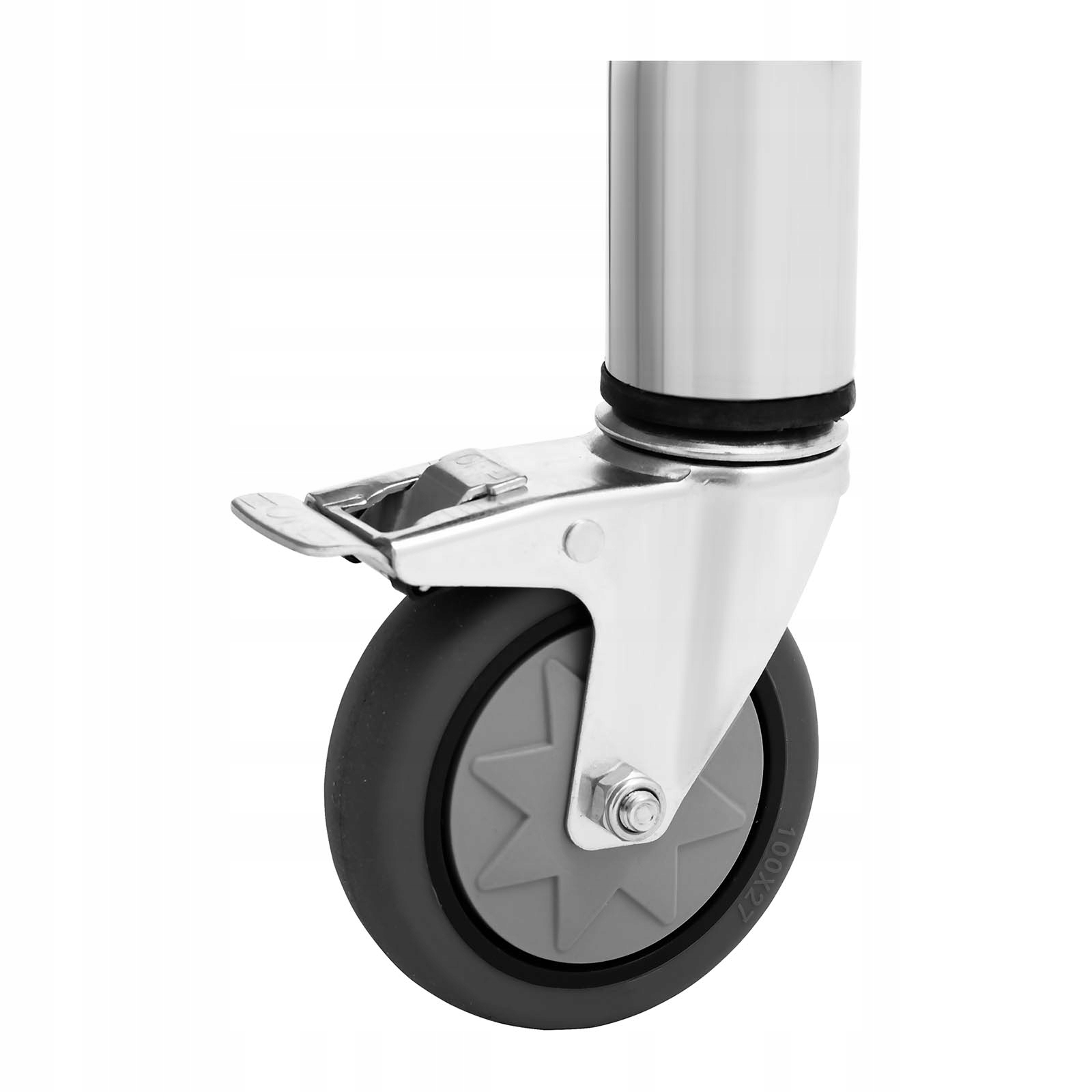 GASTRONOMICZNY STÓŁ SOLIDNY BLAT ROBOCZY NA KÓŁKACH 80x60cm PÓŁKA Kod producenta 10012807