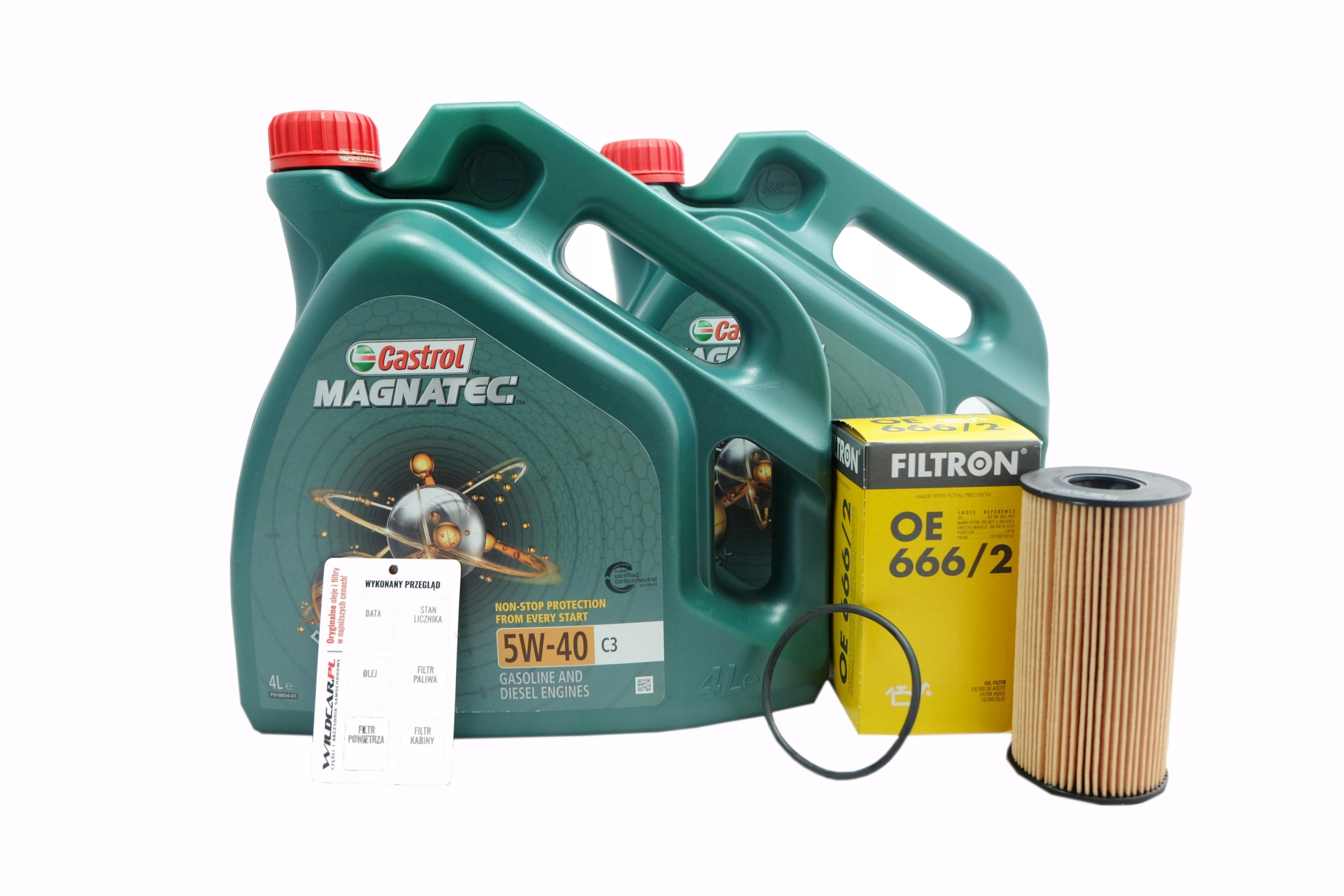 Olejový filter Oe 666/2 olej 5v40 Castrol Nissan Opel Renault 2.0 2.5 dCi
