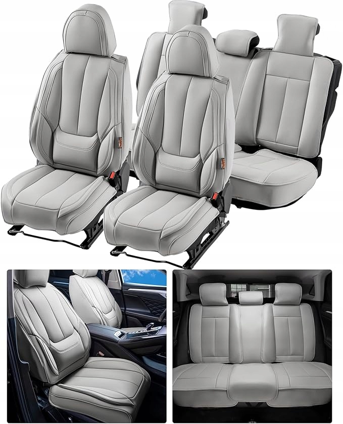 VEVOR Uniwersalne pokrowce na siedzenia samochodowe ze sztucznej skóry,