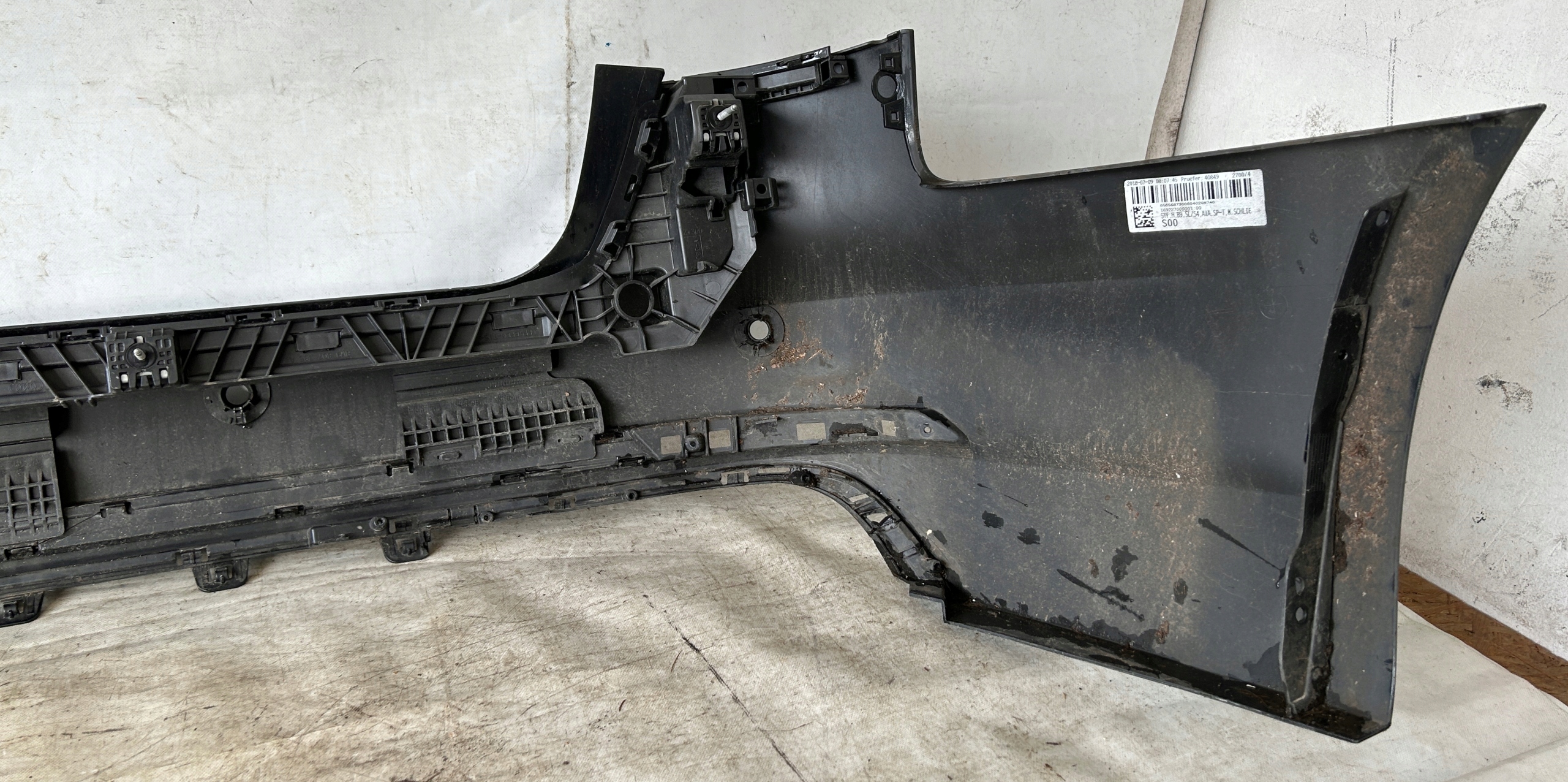 bumper rear part rear AUDI A4 B9 KOMBI S-LINE PDC
