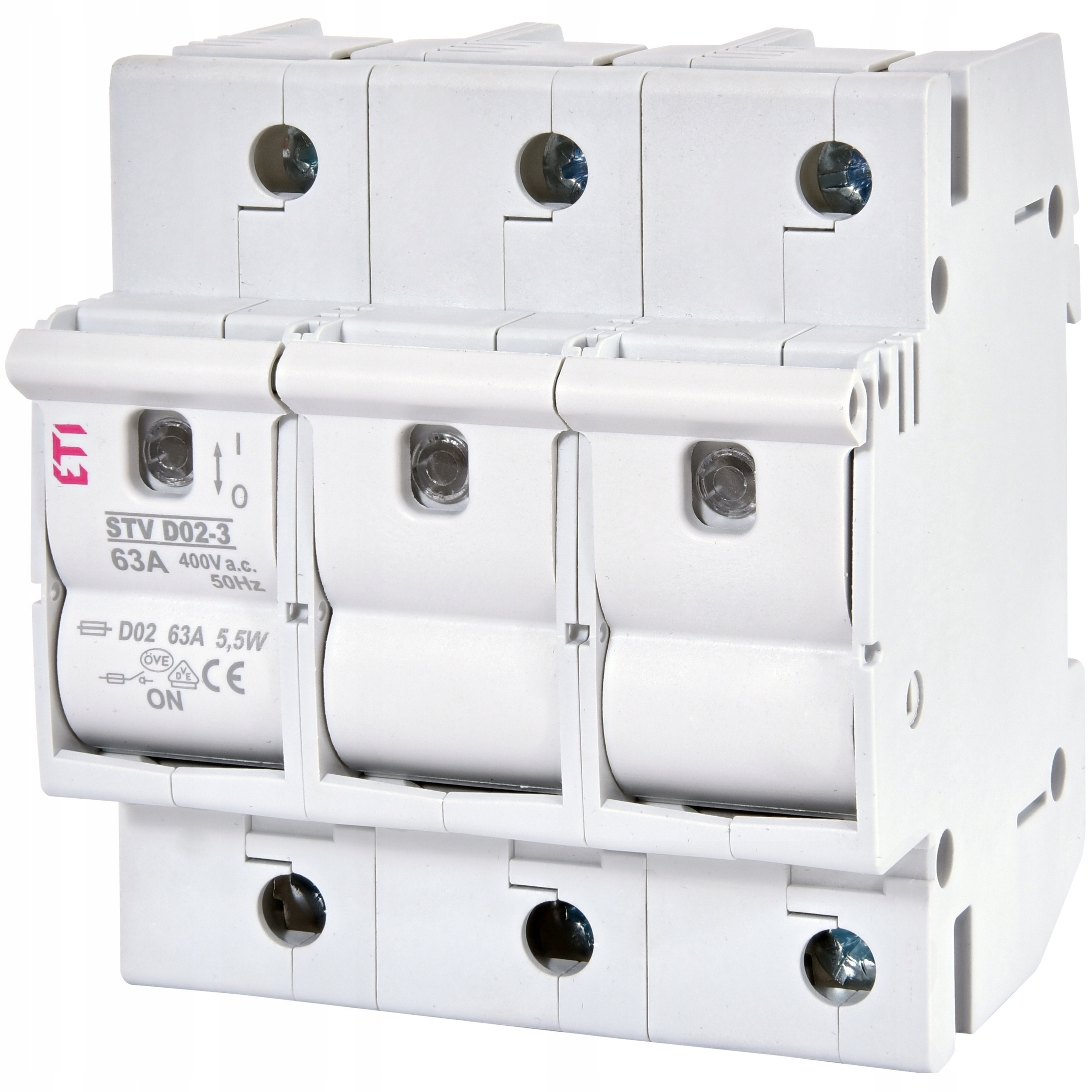 Pojistkový Odpojovač 3P D02 3P Eti 02271004 Eti-polam Stv D02 3P Eti 0