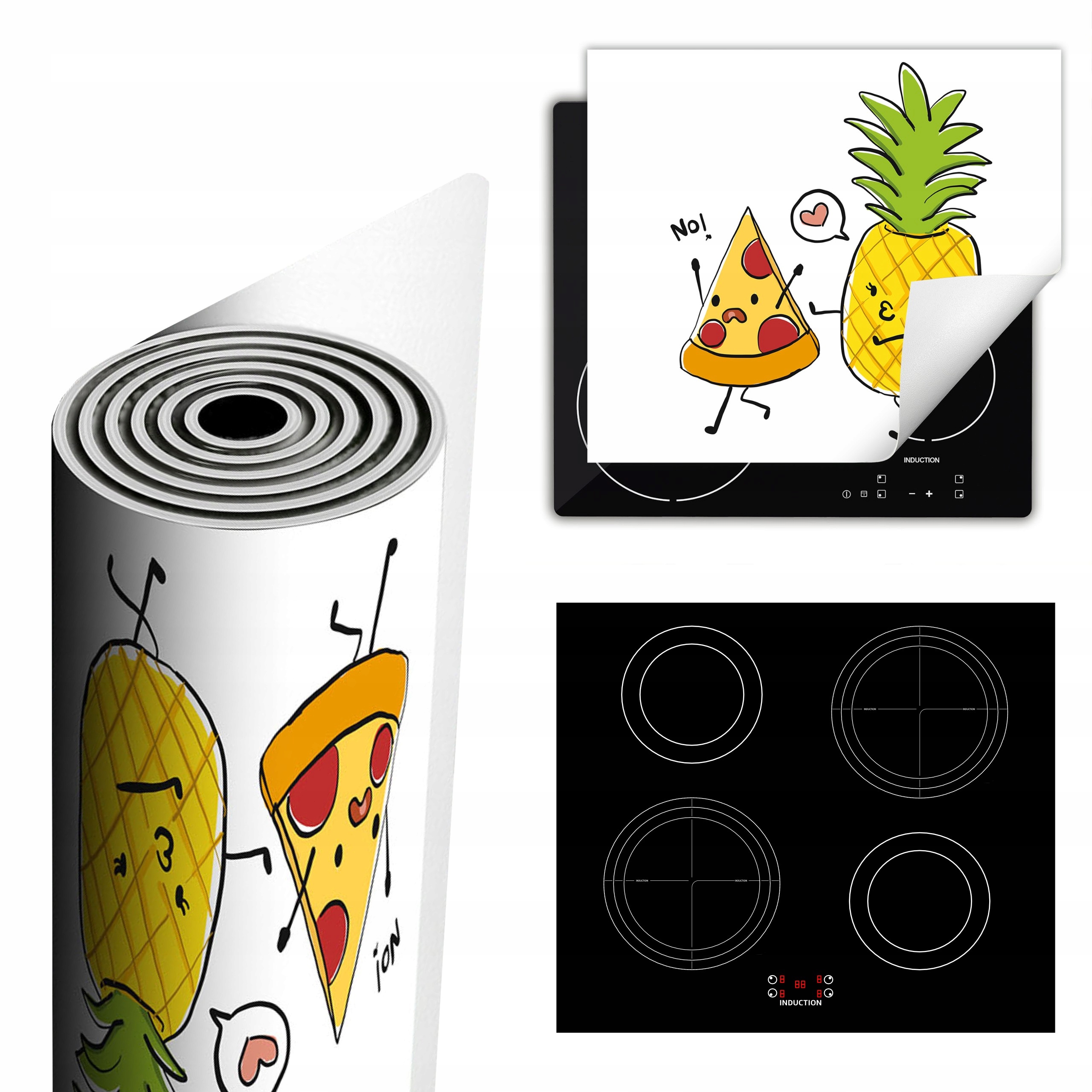 Ochranná Podložka Na Sporák Má Více Místa 60x52 Pizza – ananas