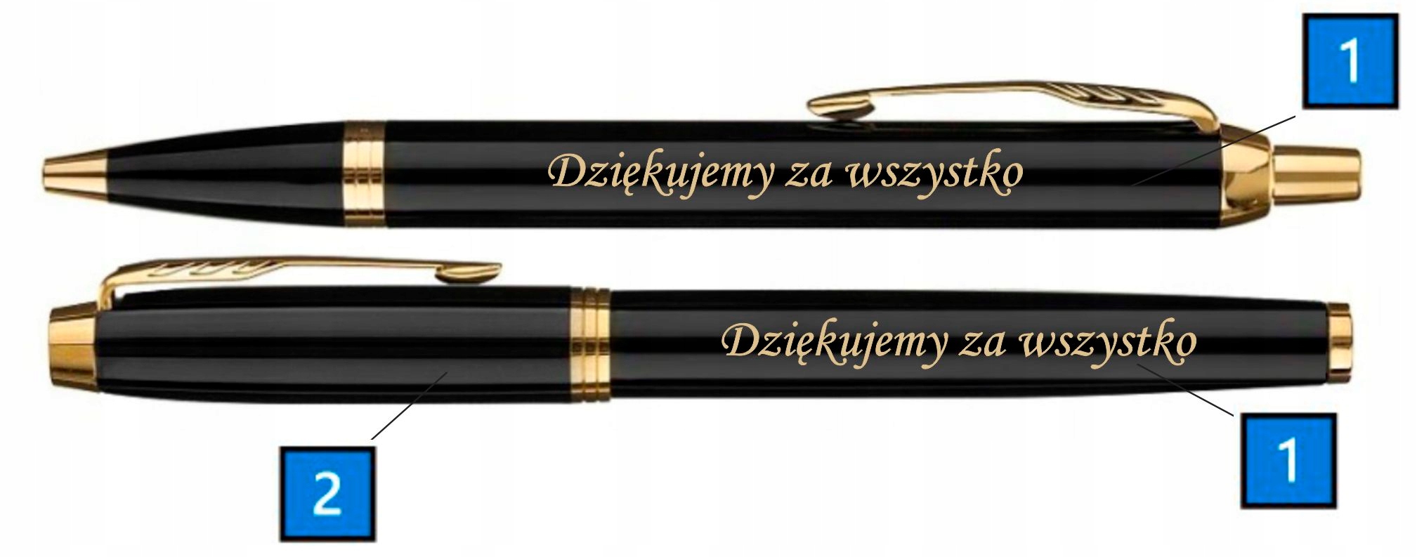 ZESTAW PARKER DLA NAUCZYCIELA IM GT z GRAWEREM TABLICZKA ZAKOŃCZENIE ROKU Marka Parker