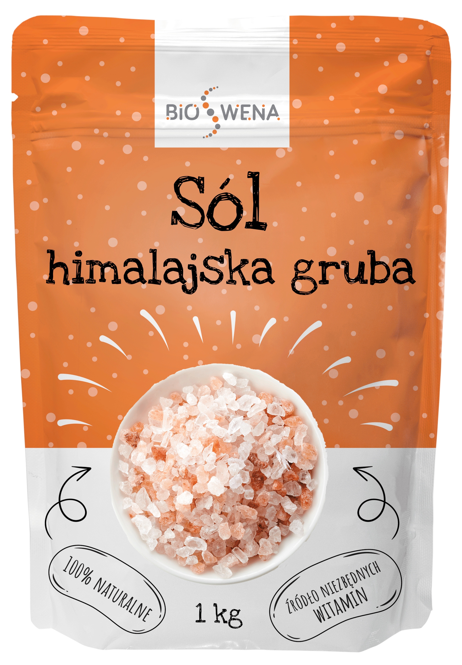 Гималайская соль 1 кг грубая, розовая, натуральная