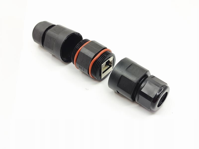 

Wodoodporna mufa kablowa ze złączem RJ45 IP68