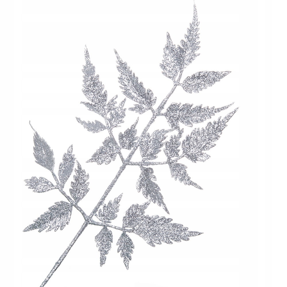 

Paproć Gałązka Sztuczna Brokatowa Paprotka Brokat