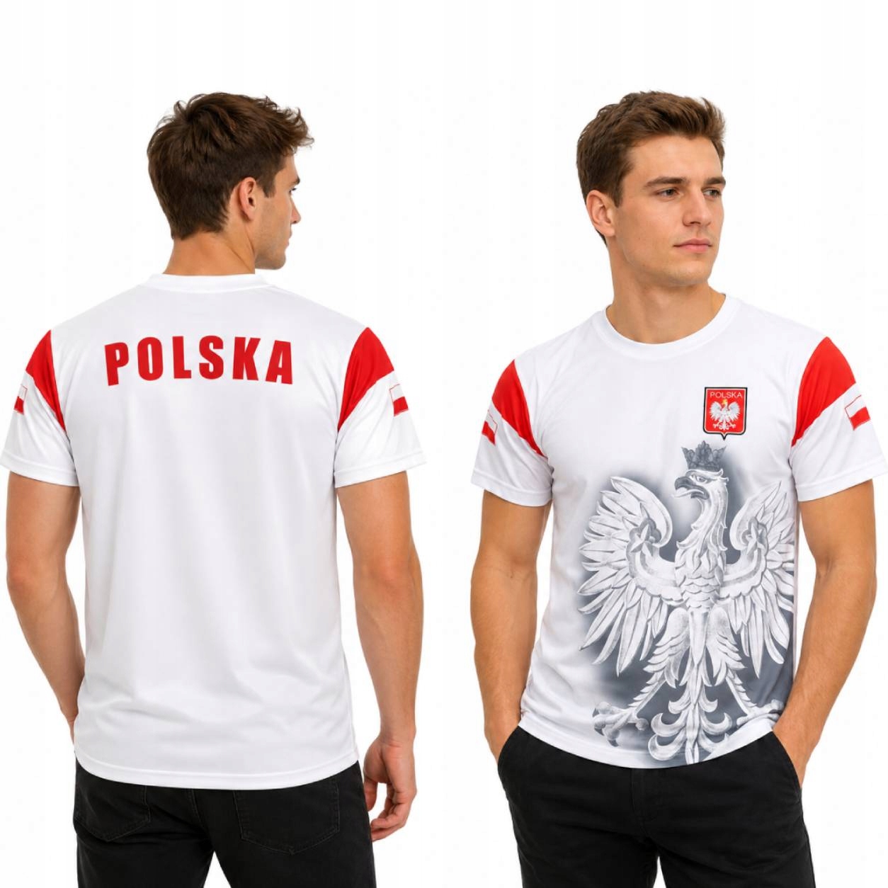 Koszulka Kibica Polska Orzeł Biała T-Shirt Reprezentacja Polski rozmiar S