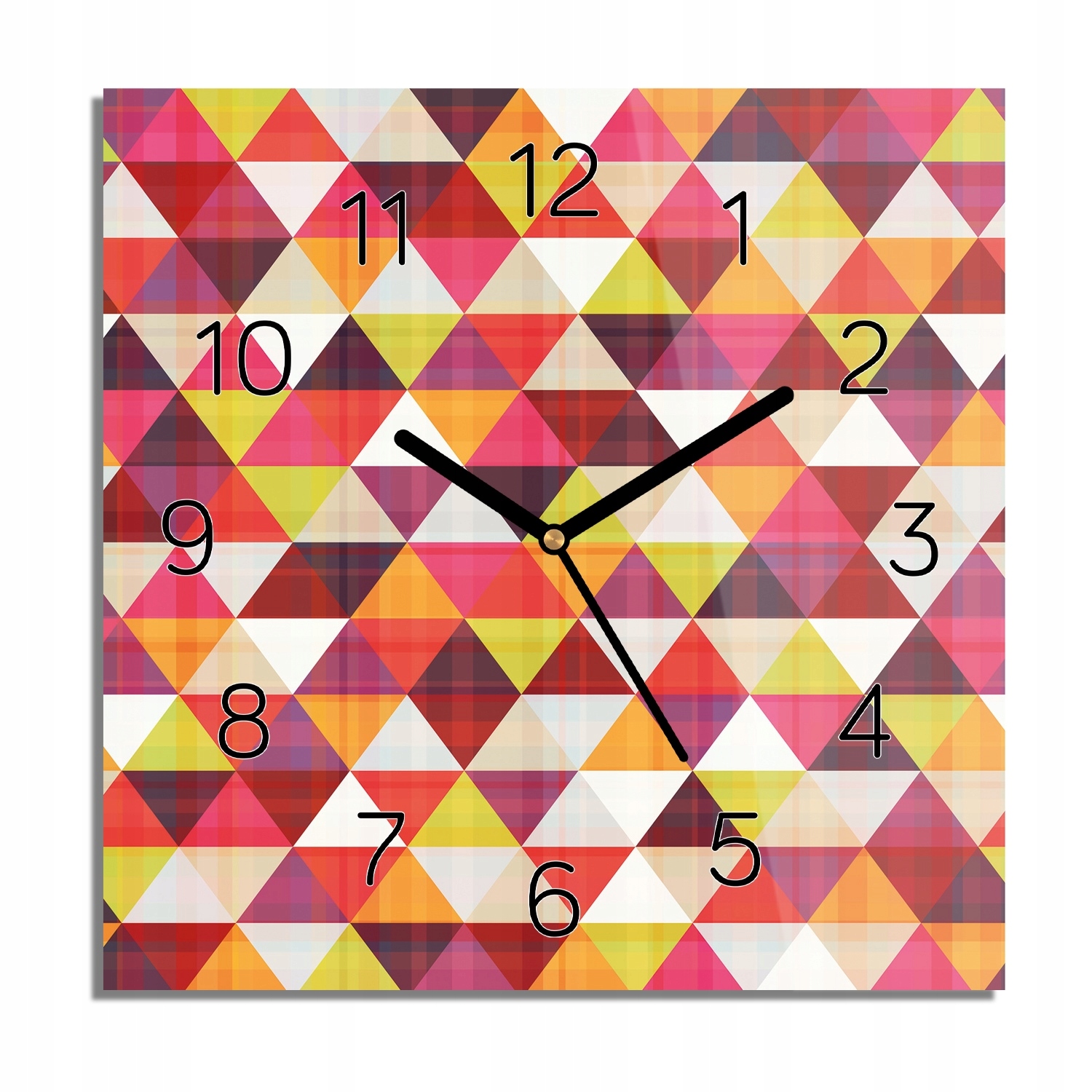 

Geometria trójkąty foto-zegar do jadalni 30x30
