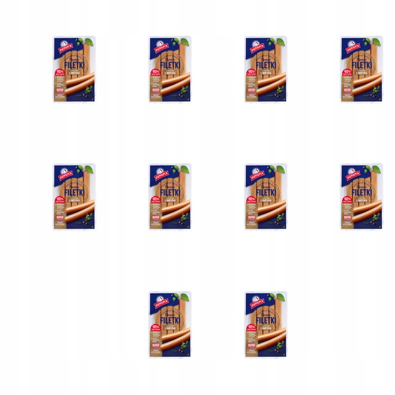 Párky Filetky s krůtím filetem 200g Indykpol X10