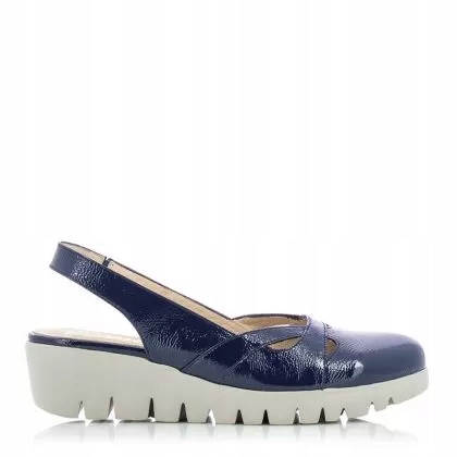 Dámské sandály Wonders C-33290 Lack Baltic 41, Námořnická Modrá
