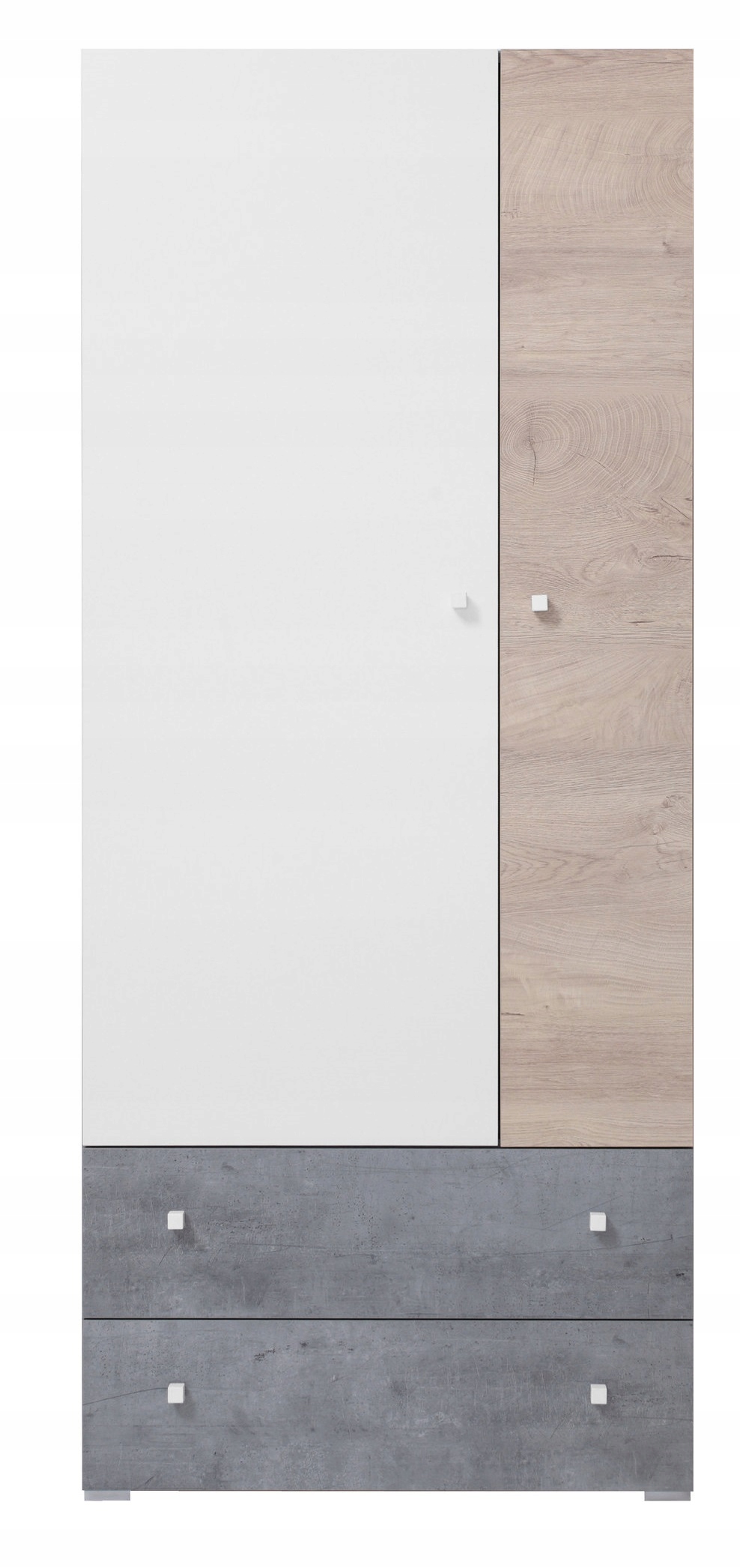 

Szafa Dwudrzwiowa 80 Szuflady Drążek Półka Scoby