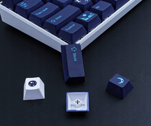 PC PBT PRZYCISKI DO KLAWIATURY MECHANICZNEJ 129SZT Model Przełączniki MX Clone Switche ergonomiczna