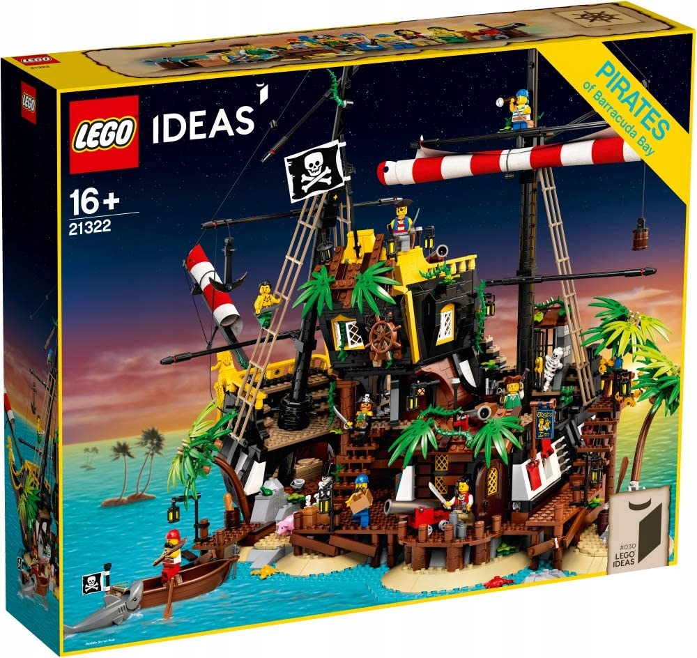 KLOCKI LEGO IDEAS 21322 PIRACI Z ZATOKI BARAKUD