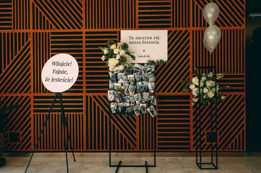 Naklejka na tablicę powitalną Kolor dominujący złoty