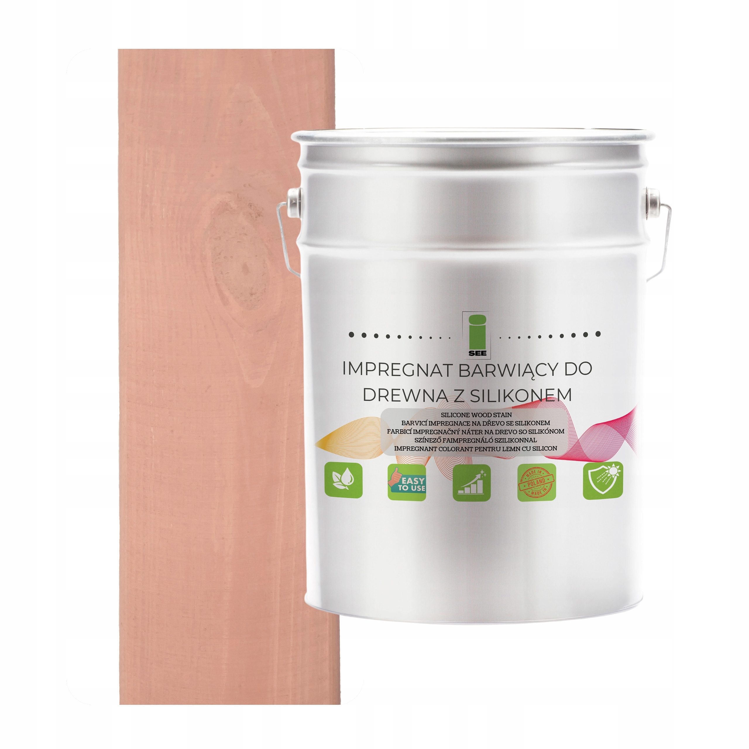 Impregnat Na Dřevo S Voskem Silikonový Lososový Hydrofobní 2v1 10L H5533