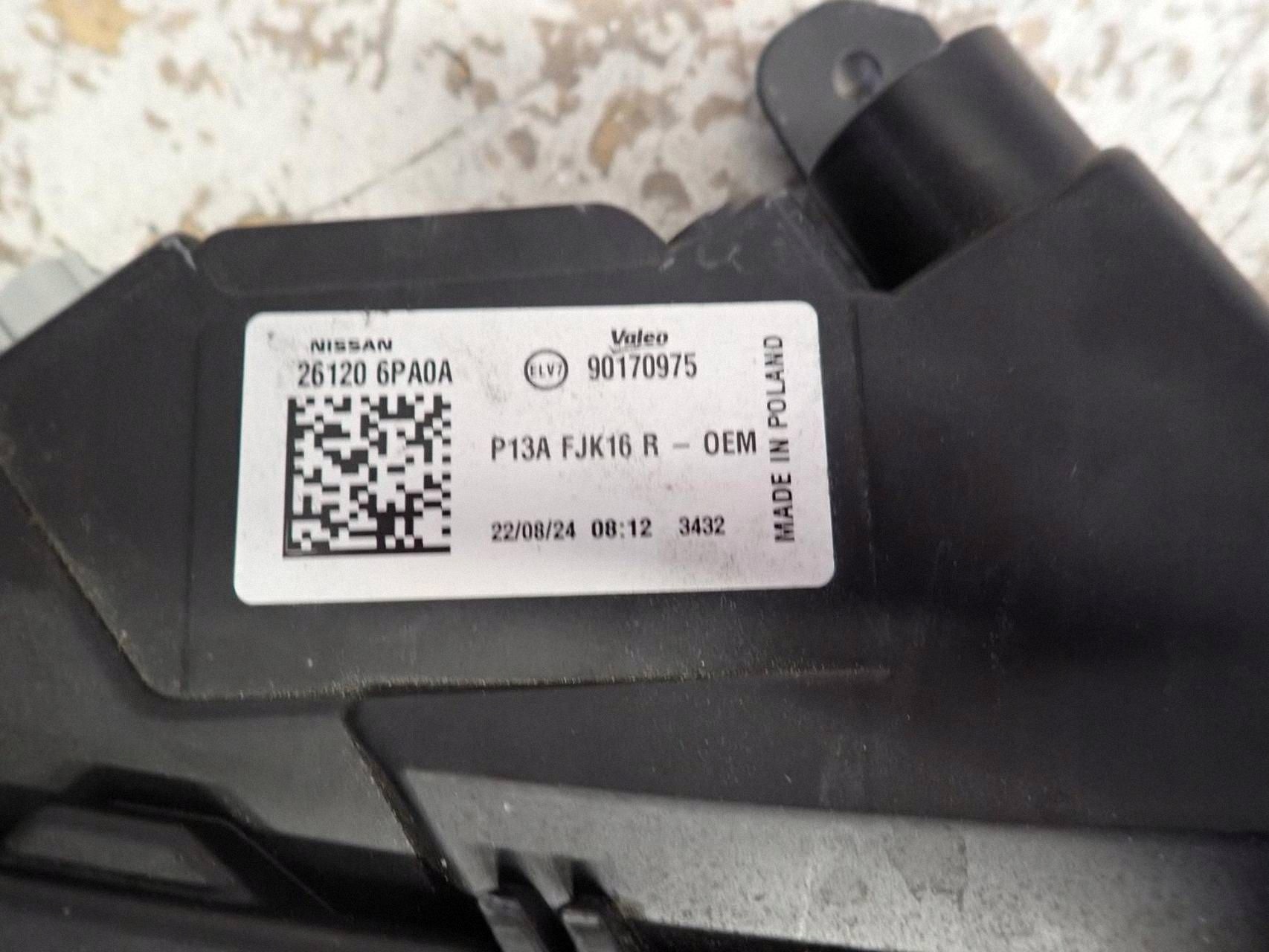 light front front right NISSAN JUKE II 2019- LED 261206PA0A