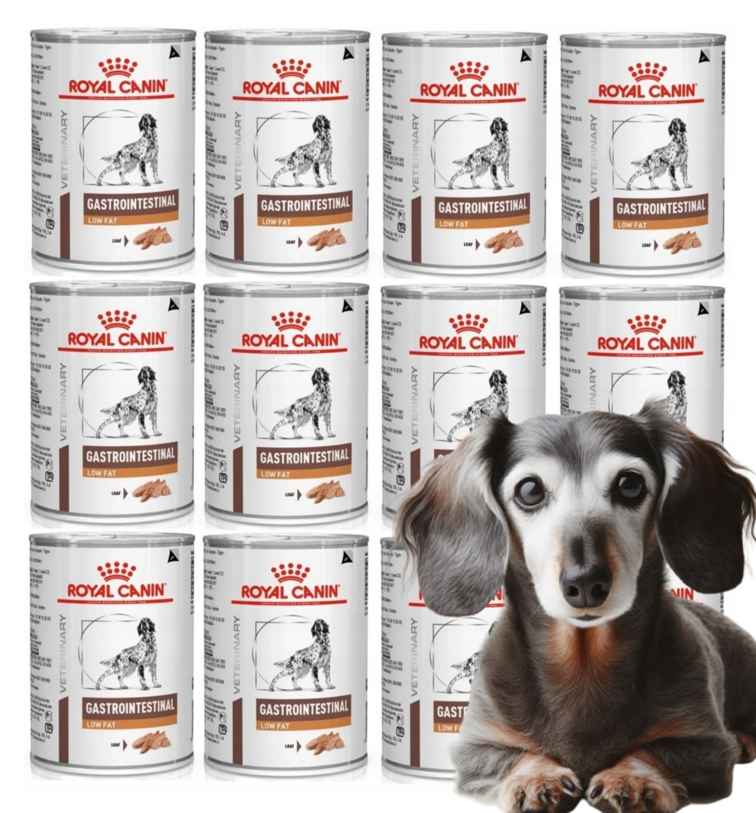 Royal Canin Gastro Intestinal Low Fat Dog 12x420g Karma mokra trzustka